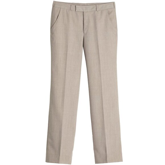 Tuomi (Finland) 70s, Linen Blend, Hook & Bar, Straight Leg - Picture 1 of 10